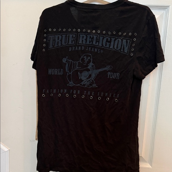 True Religion Black Tee with Logo Accent - Picture 4 of 5